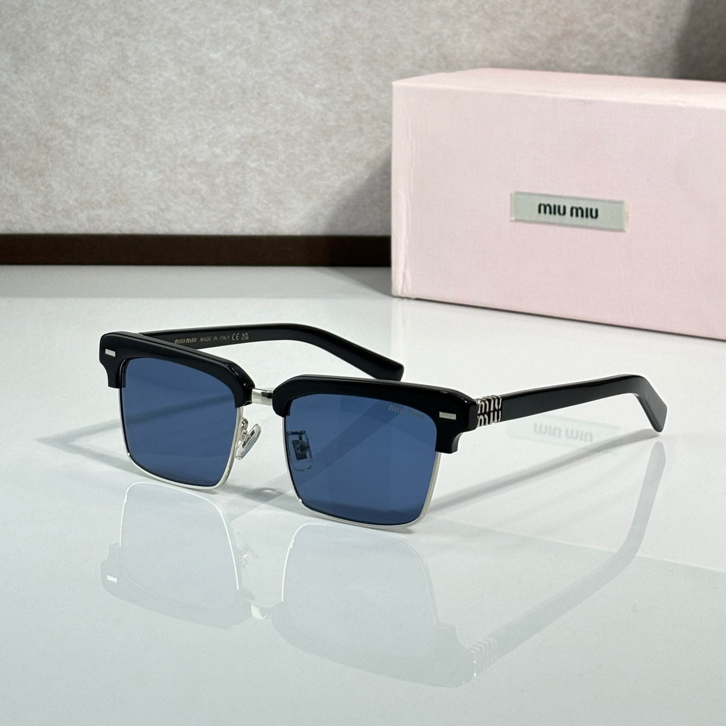 Myu Myu Clubmaster Tortoise - Vichyluxury