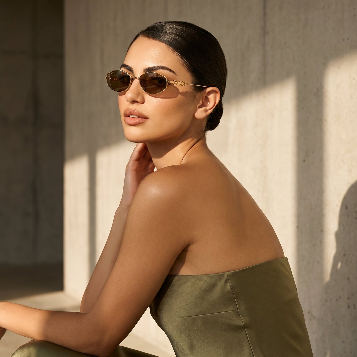 Guci Gold Oval - Vichyluxury