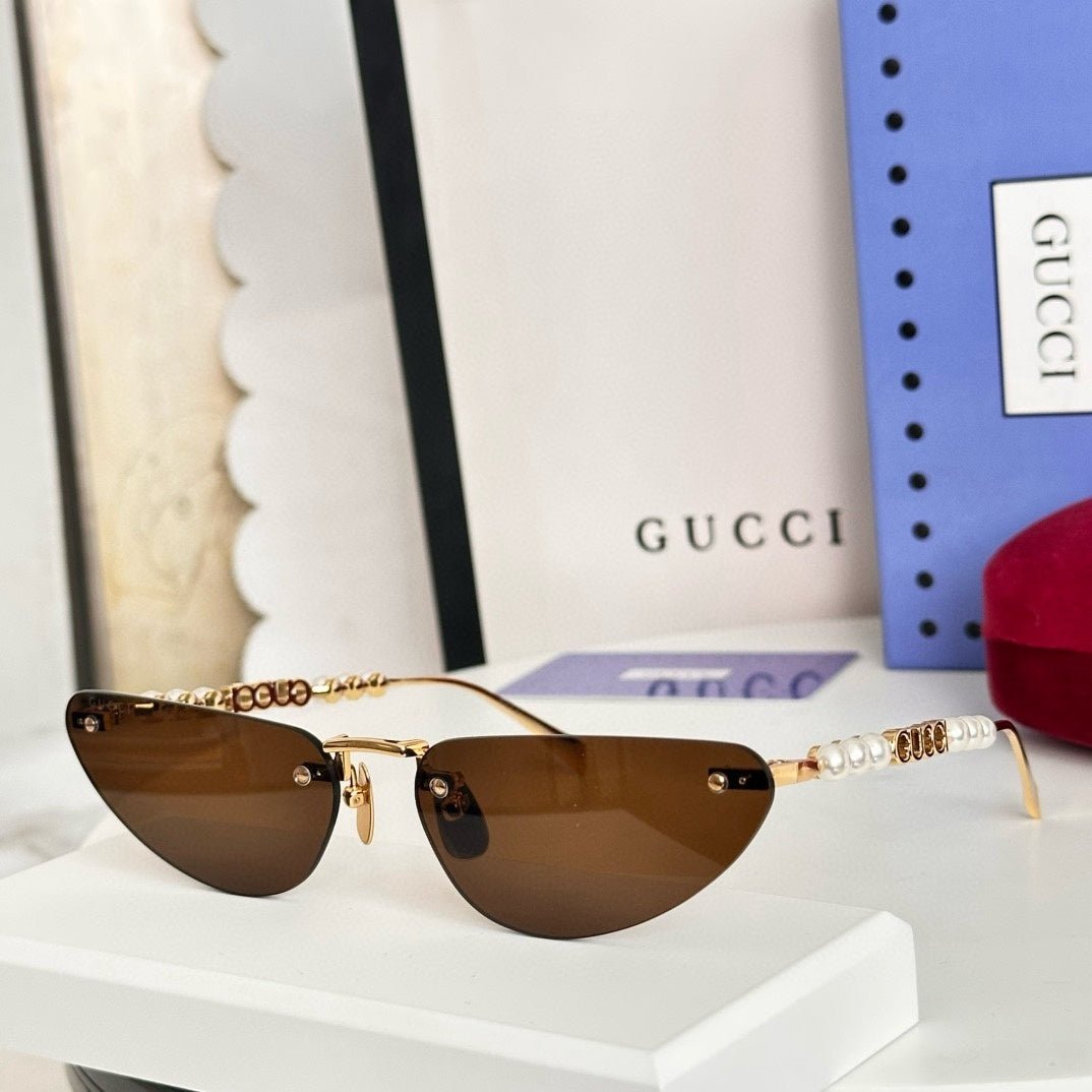 Guci Pearl Cat - Eye - Vichyluxury