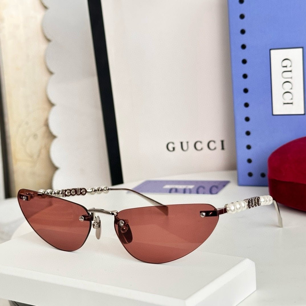 Guci Pearl Cat - Eye - Vichyluxury