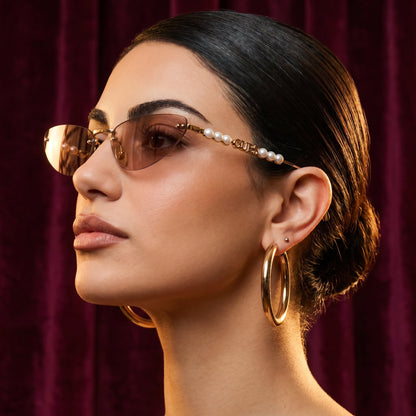 Guci Pearl Cat - Eye - Vichyluxury