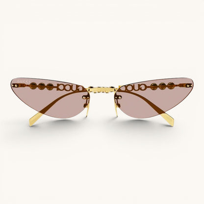Guci Pearl Cat - Eye - Vichyluxury