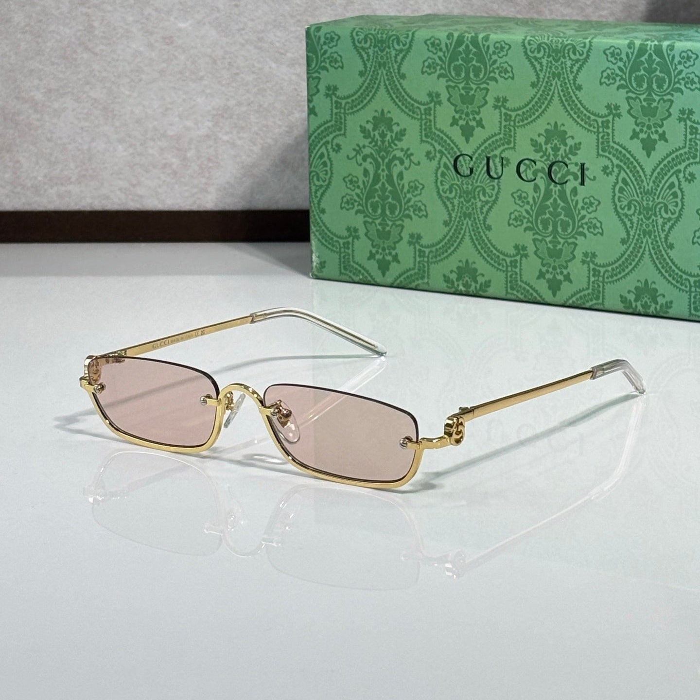Guci Rimless Rectangle - Vichyluxury