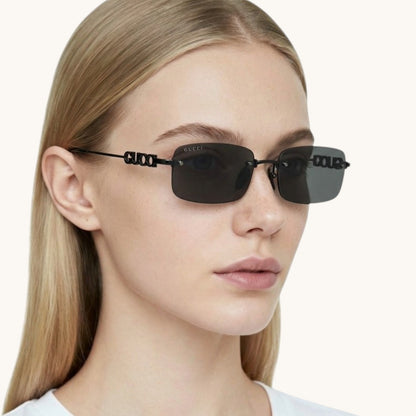 Guci Rimless Rectangle - Vichyluxury