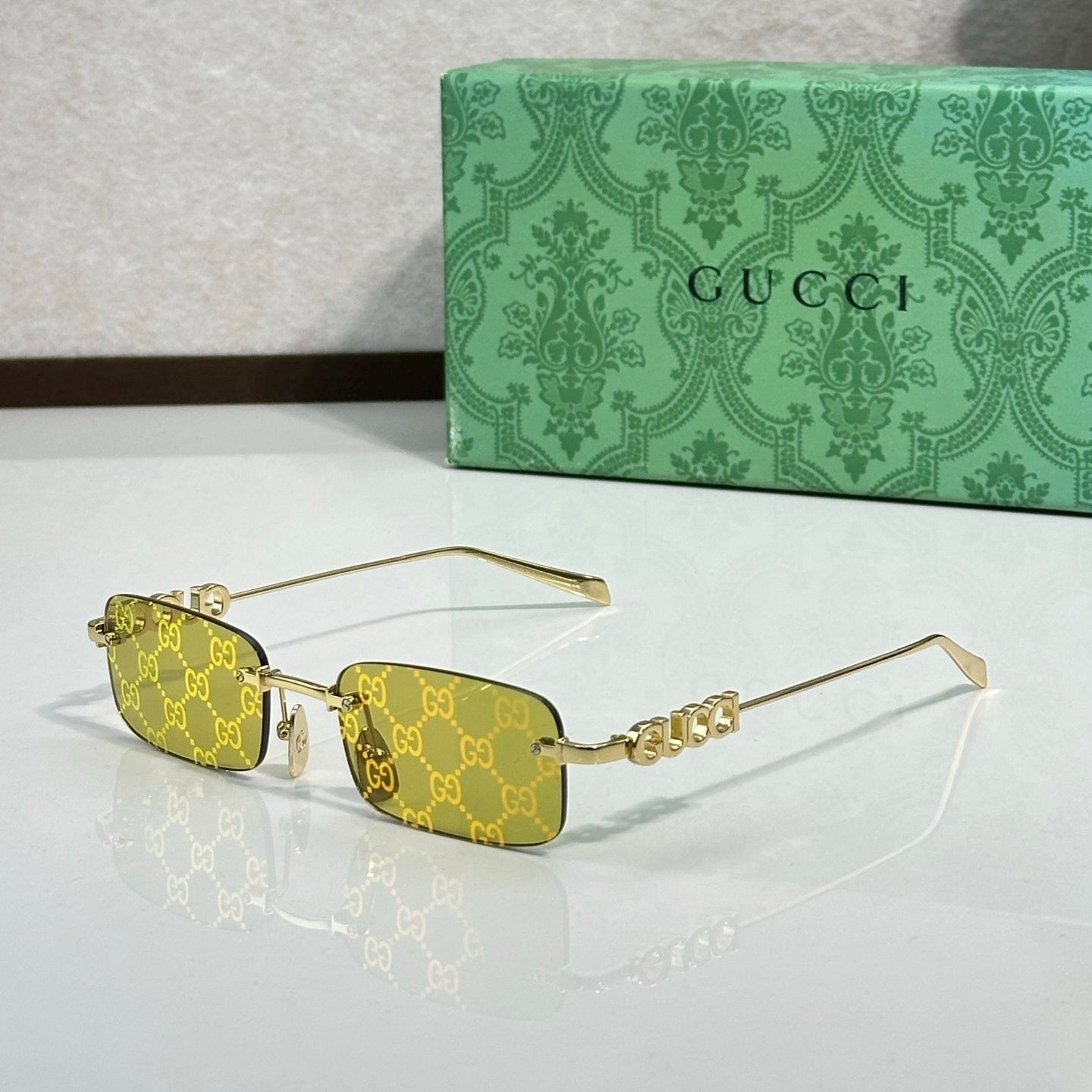 Guci Rimless Rectangle - Vichyluxury