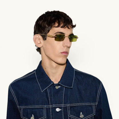 Guci Rimless Rectangle - Vichyluxury