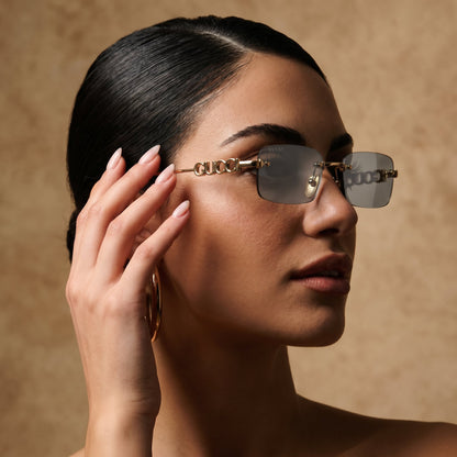 Guci Rimless Rectangle - Vichyluxury
