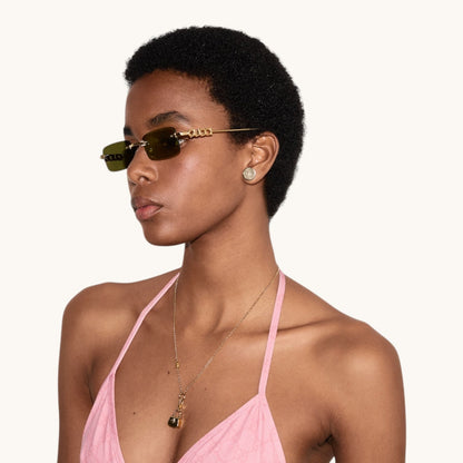 Guci Rimless Rectangle - Vichyluxury