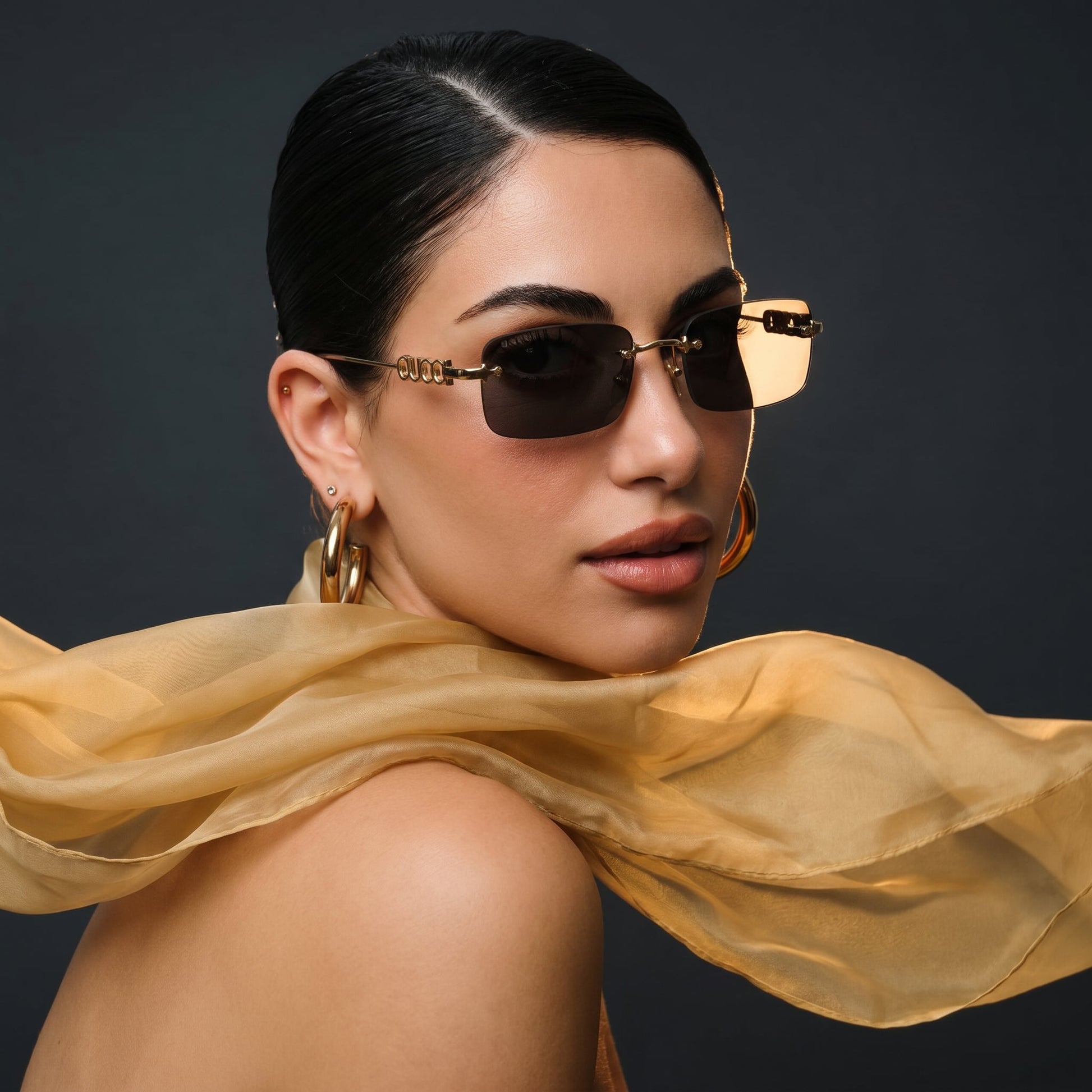 Guci Rimless Rectangle - Vichyluxury