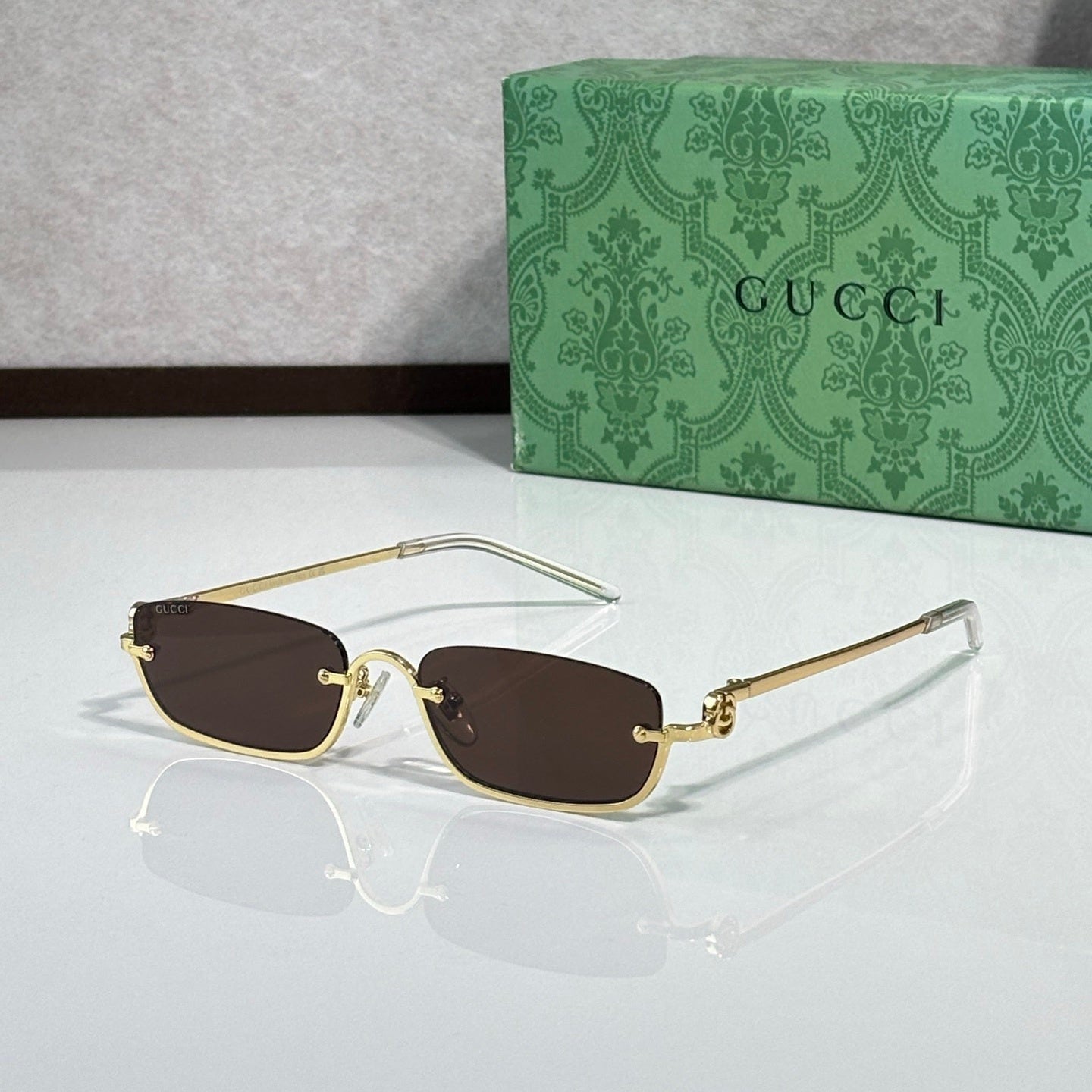 Guci Rimless Rectangle - Vichyluxury