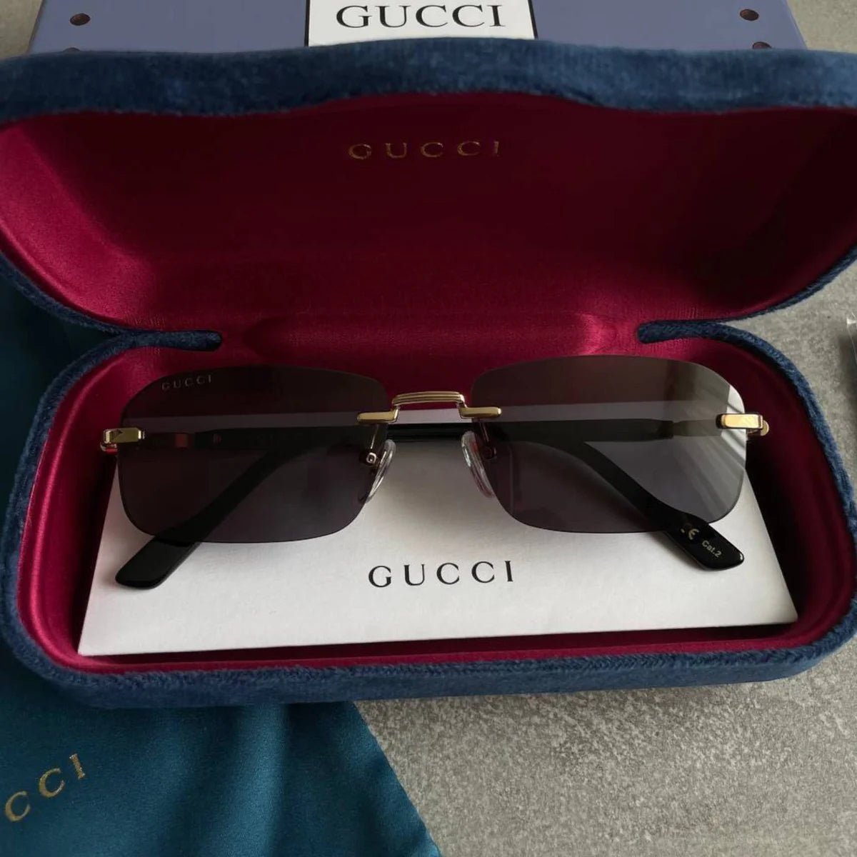 Guci Rimless Web - Vichyluxury