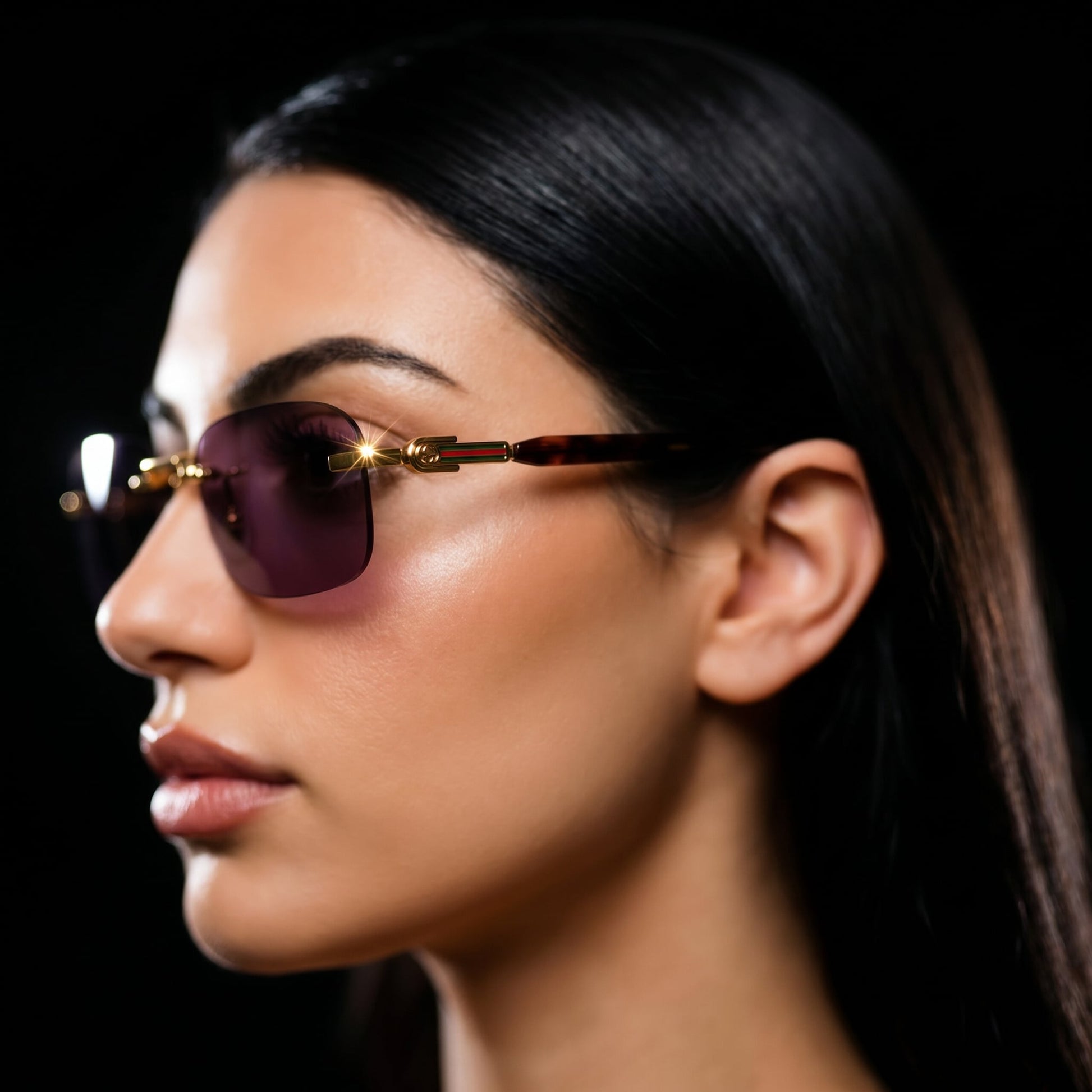 Guci Rimless Web - Vichyluxury