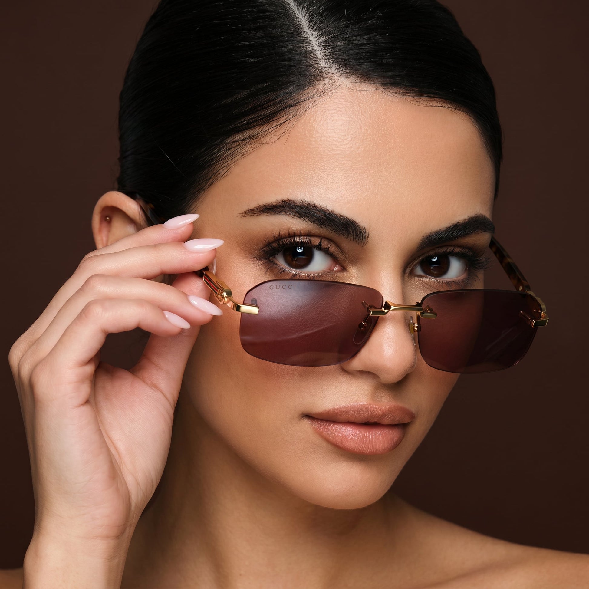 Guci Rimless Web - Vichyluxury