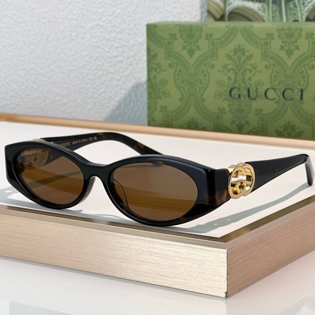 Guci Signature Oval - Vichyluxury