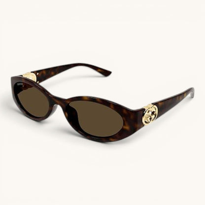 Guci Signature Oval - Vichyluxury