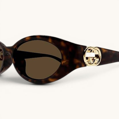 Guci Signature Oval - Vichyluxury