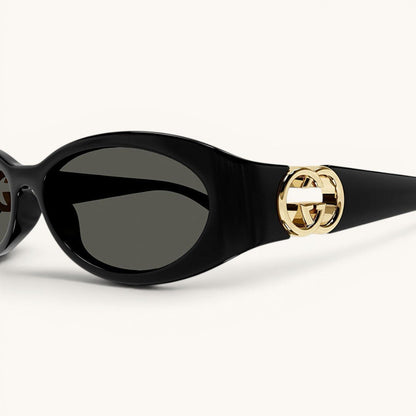 Guci Signature Oval - Vichyluxury