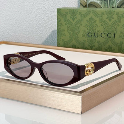 Guci Signature Oval - Vichyluxury