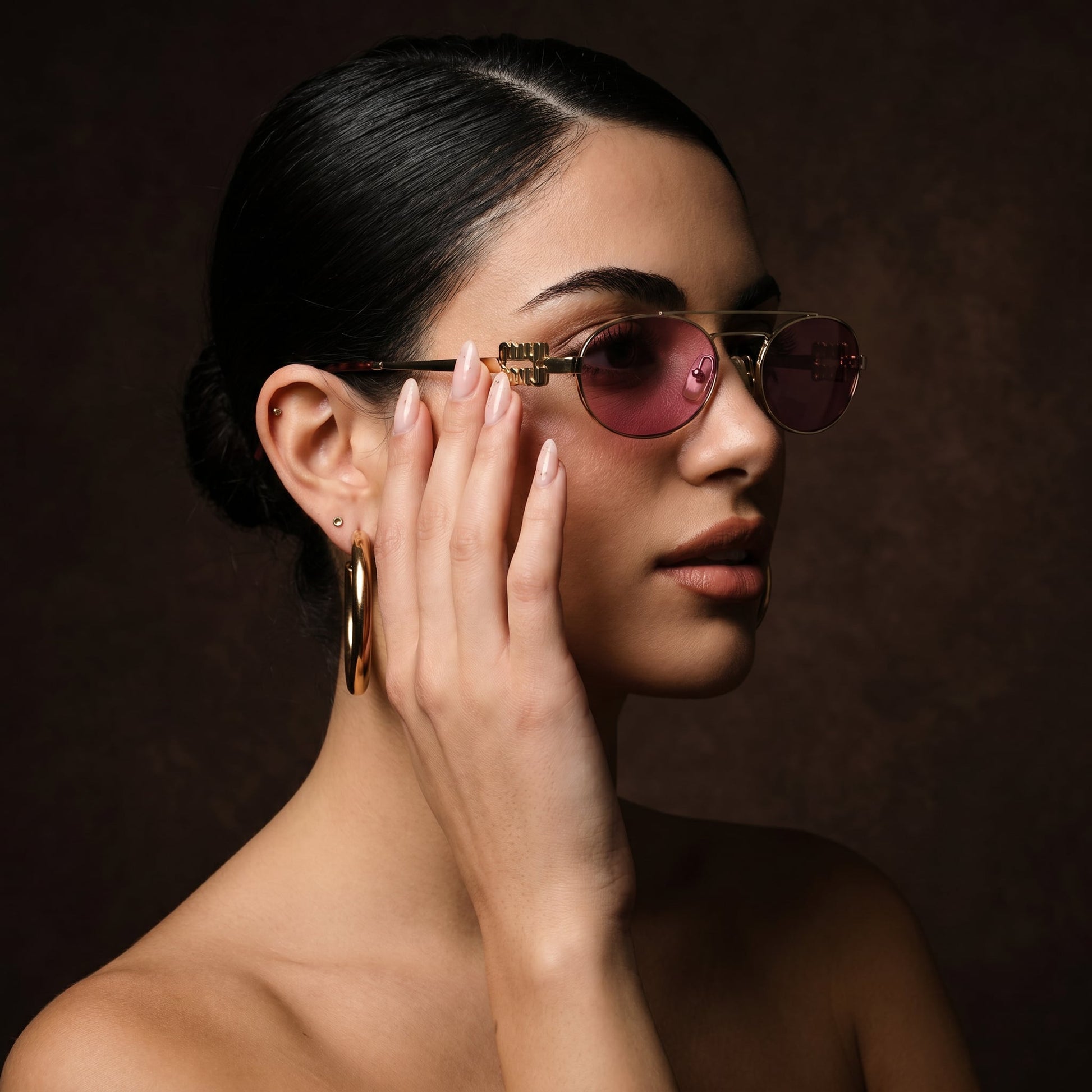 Myu Myu Aviator Oval - Vichyluxury