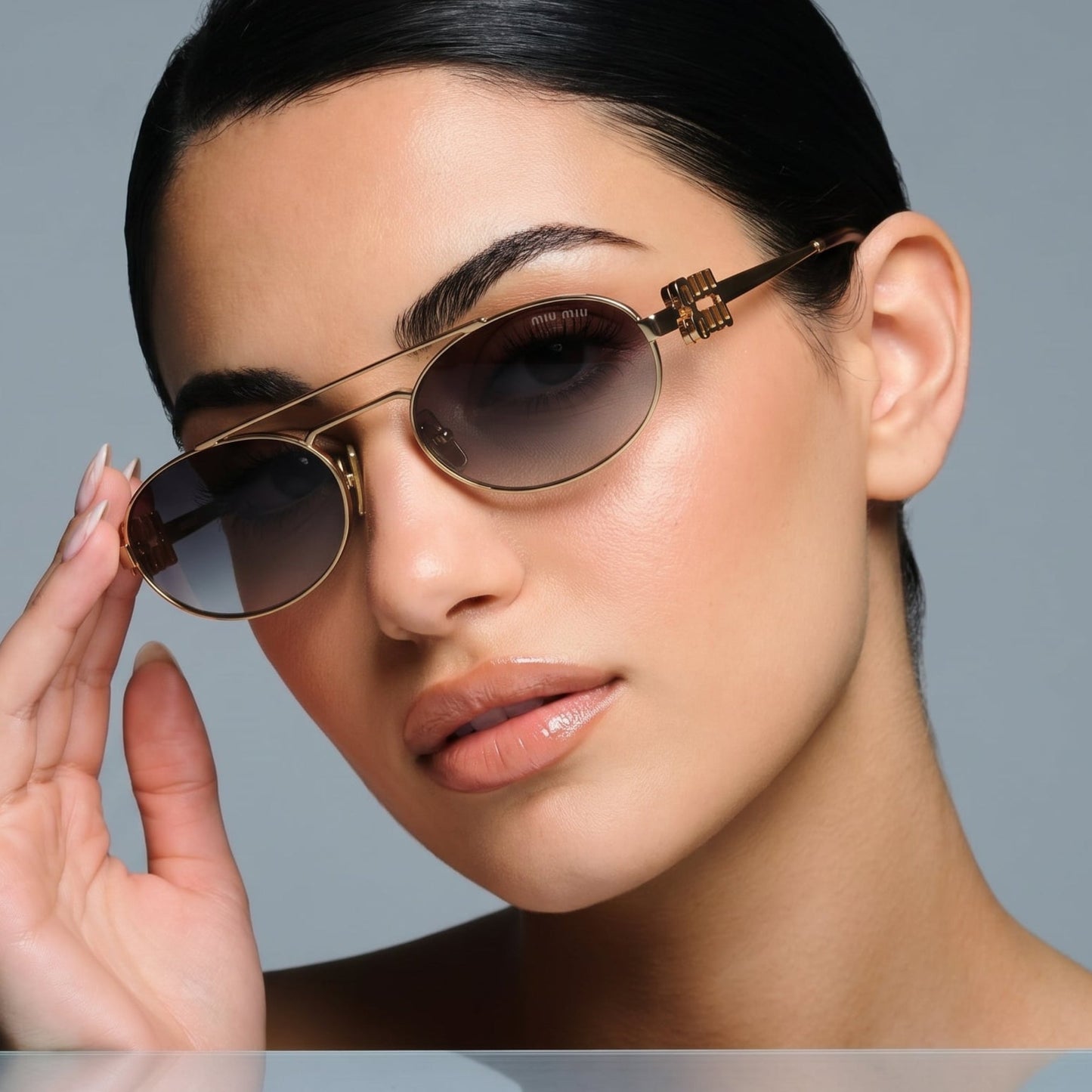 Myu Myu Aviator Oval - Vichyluxury