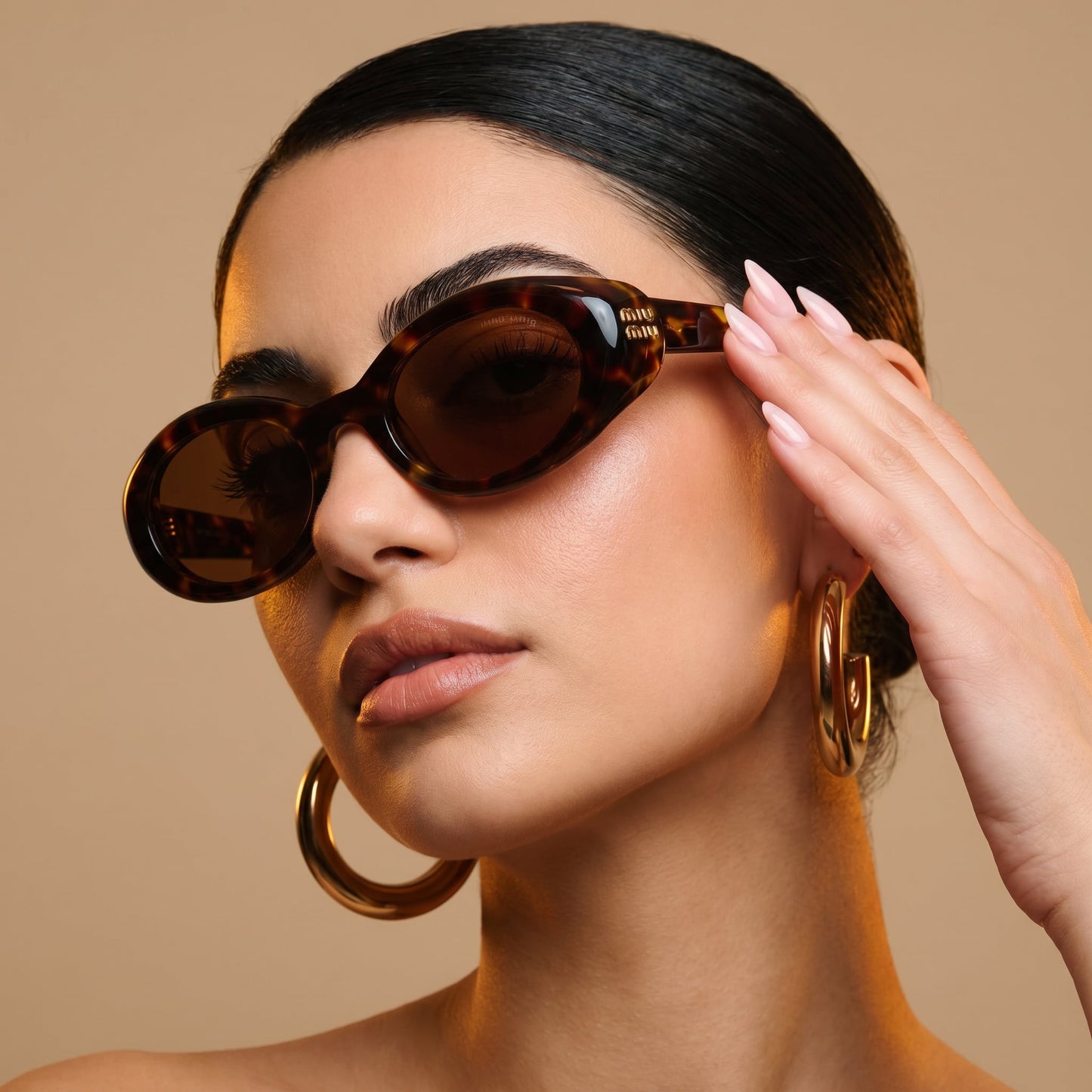 Myu Myu Bold Oval - Vichyluxury