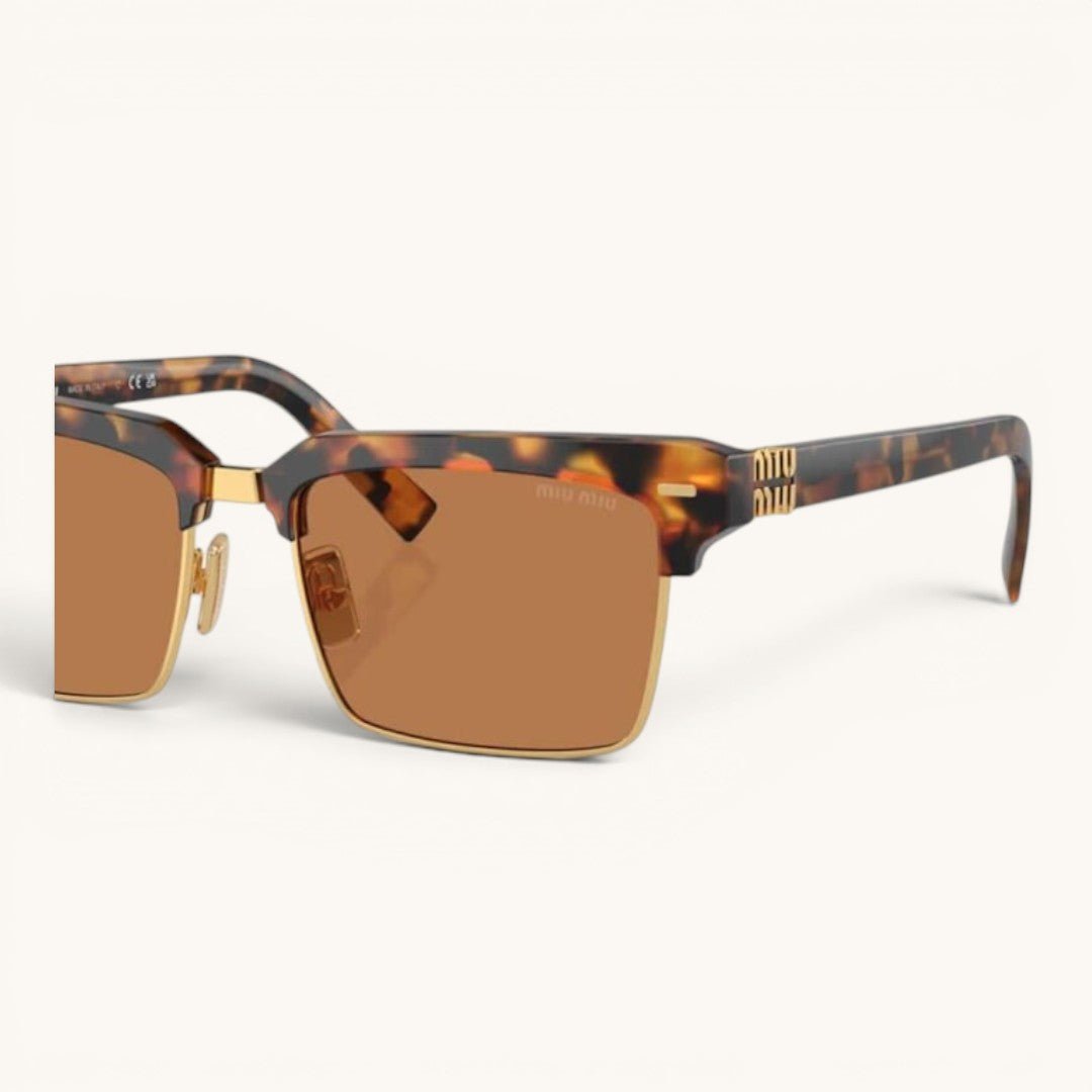 Myu Myu Clubmaster Tortoise - Vichyluxury