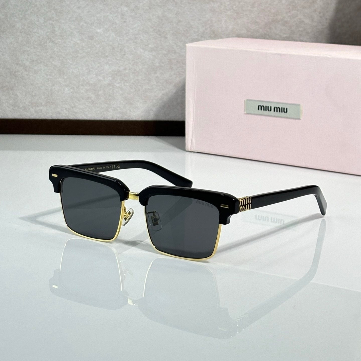 Myu Myu Clubmaster Tortoise - Vichyluxury