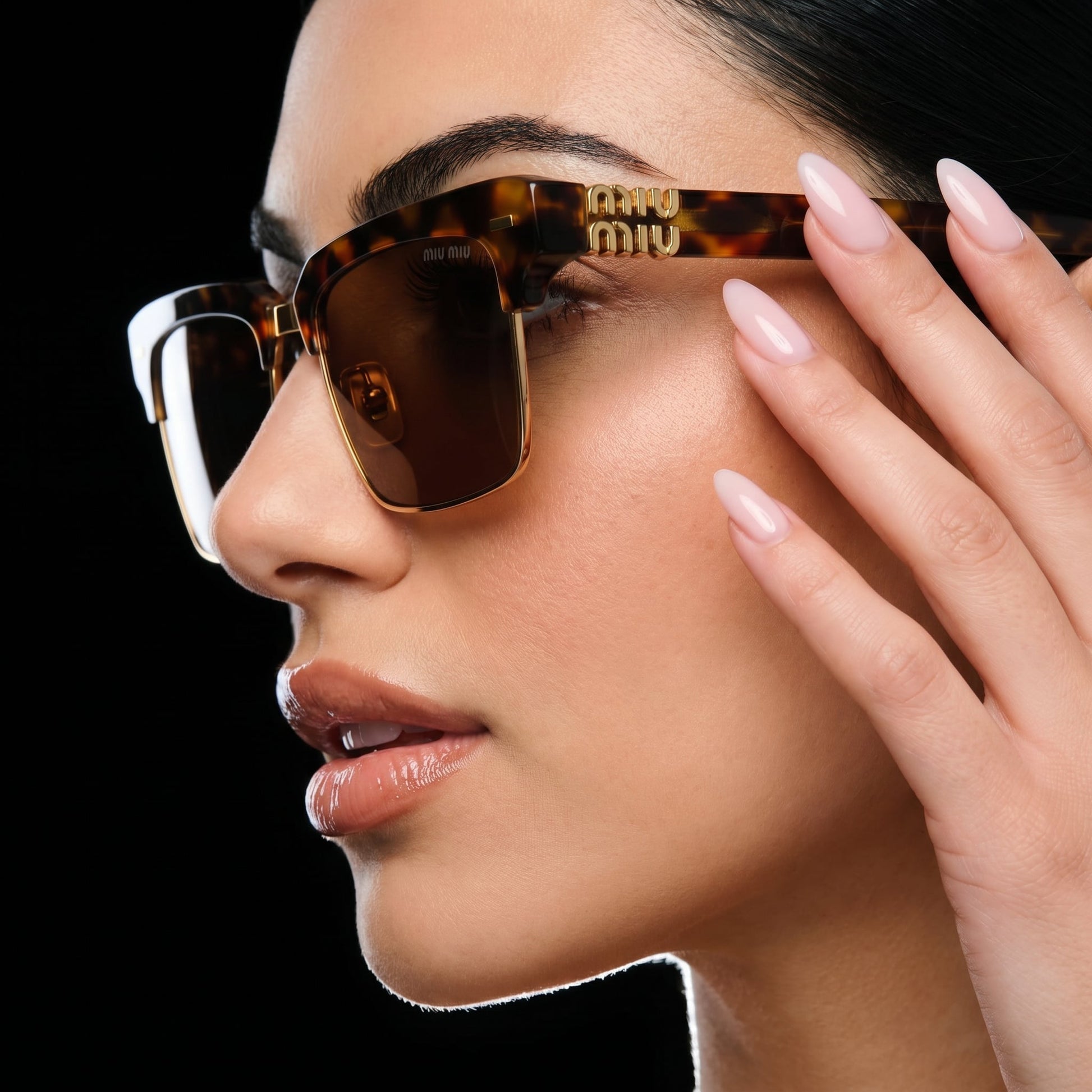 Myu Myu Clubmaster Tortoise - Vichyluxury