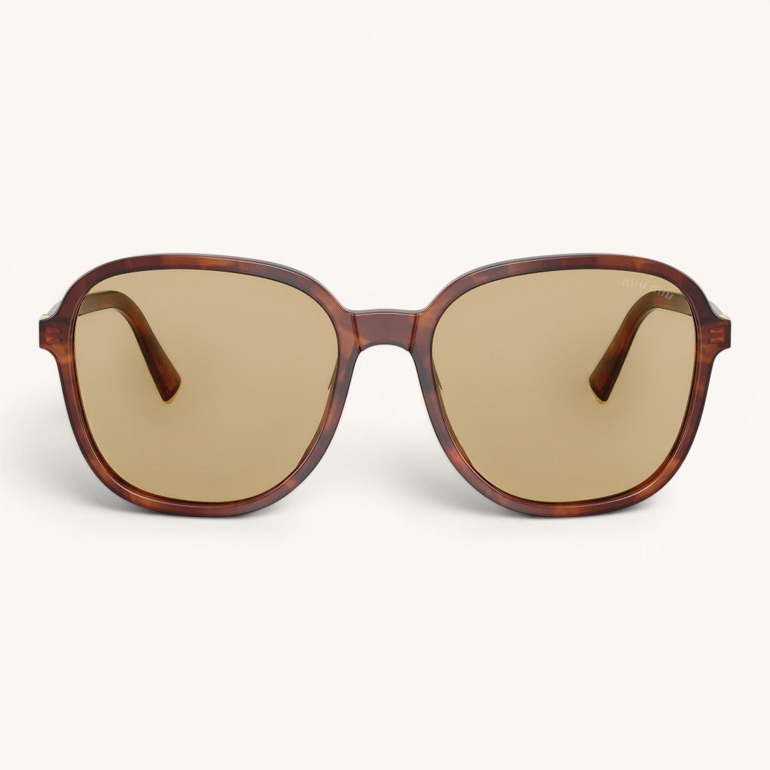 Myu Myu Retro Oversize Tortoise - Vichyluxury