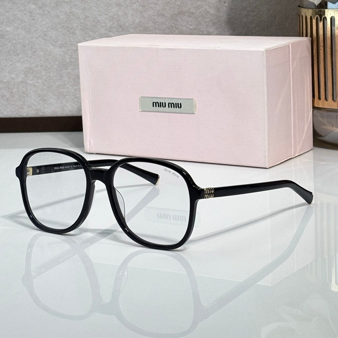 Myu Myu Retro Oversize Tortoise - Vichyluxury
