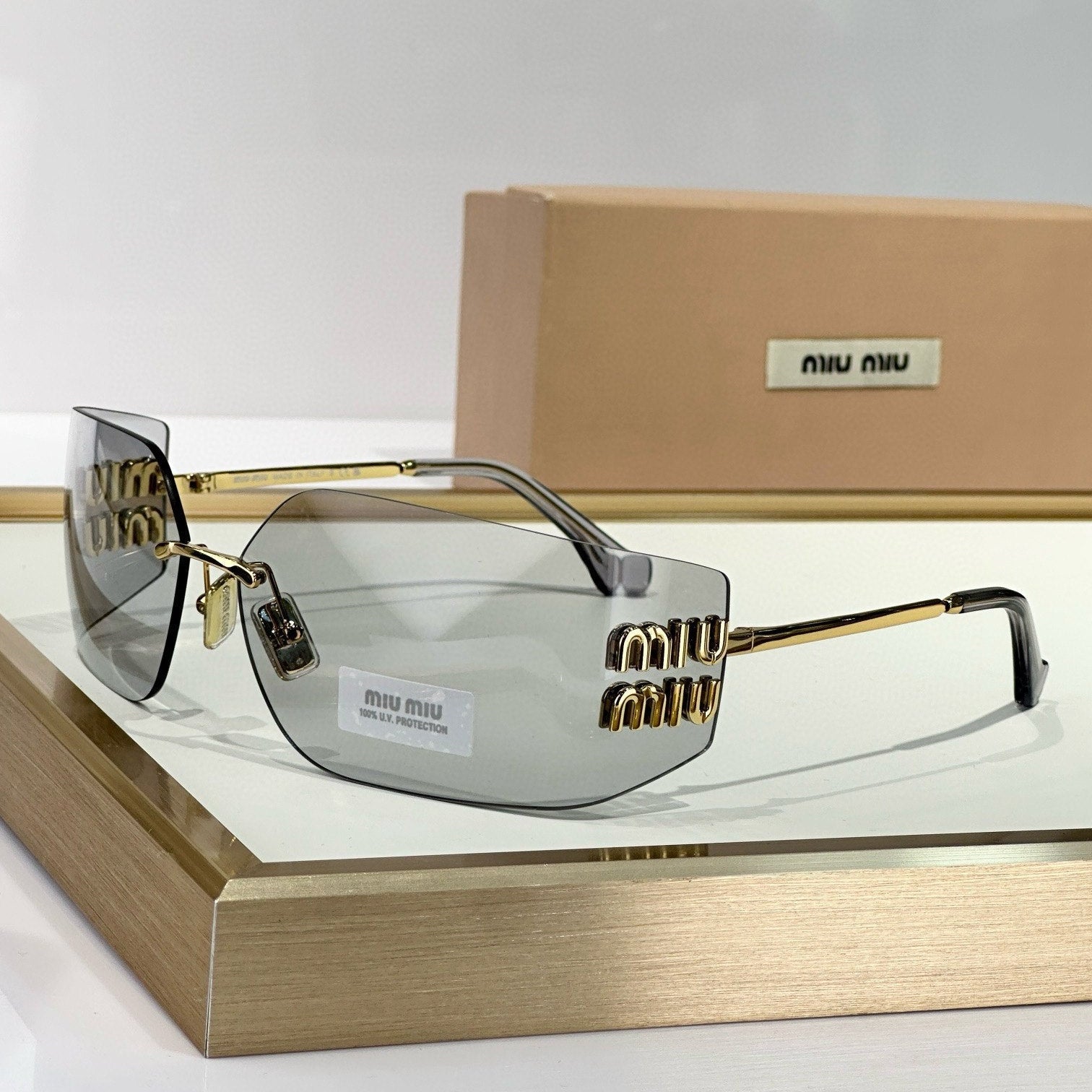 Myu Myu Rimless Icon - Vichyluxury