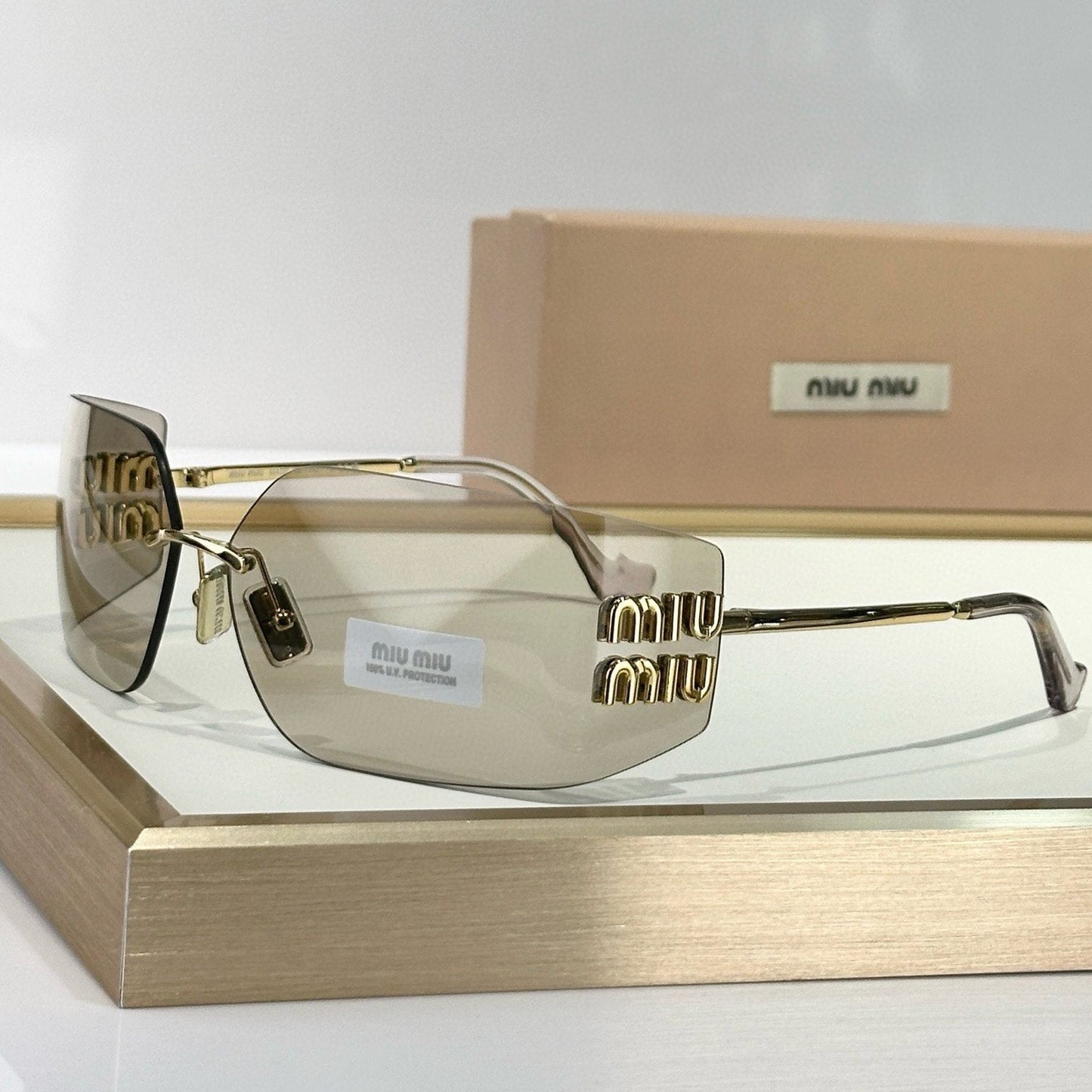 Myu Myu Rimless Icon - Vichyluxury