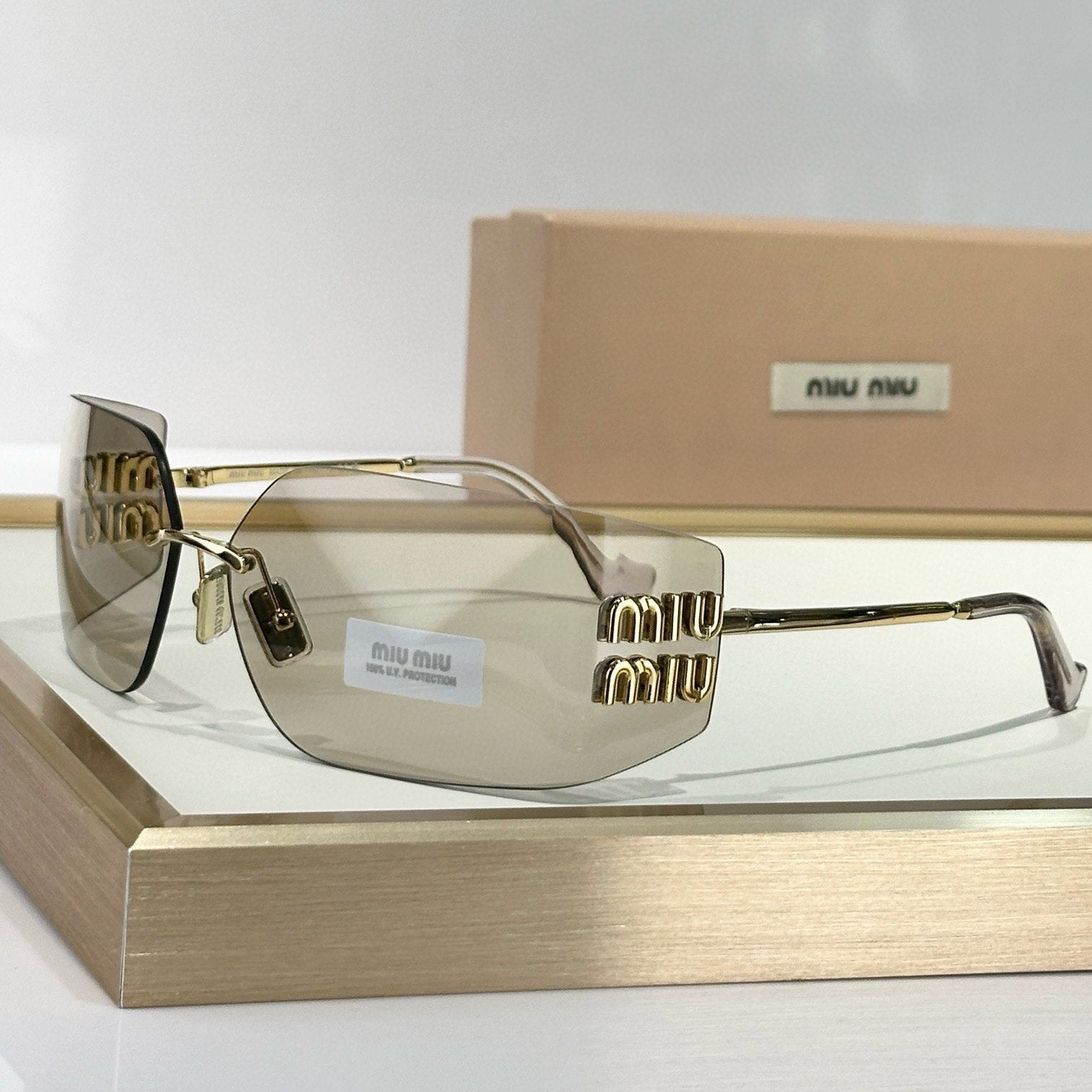 Myu Myu Rimless Icon - Vichyluxury