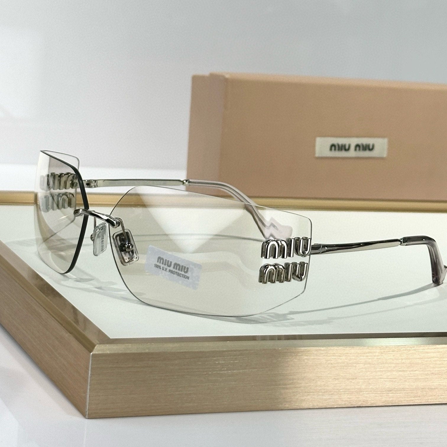 Myu Myu Rimless Icon - Vichyluxury