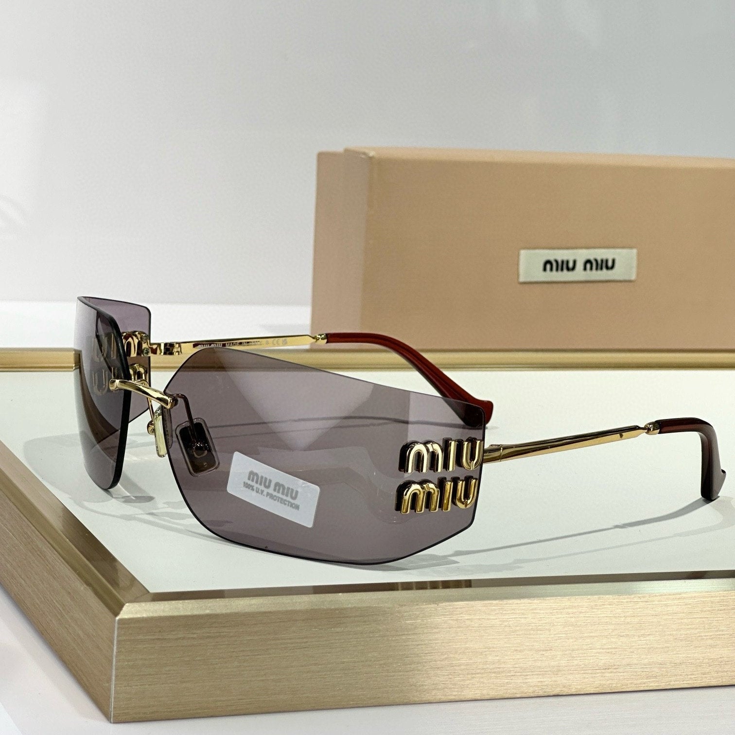 Myu Myu Rimless Icon - Vichyluxury
