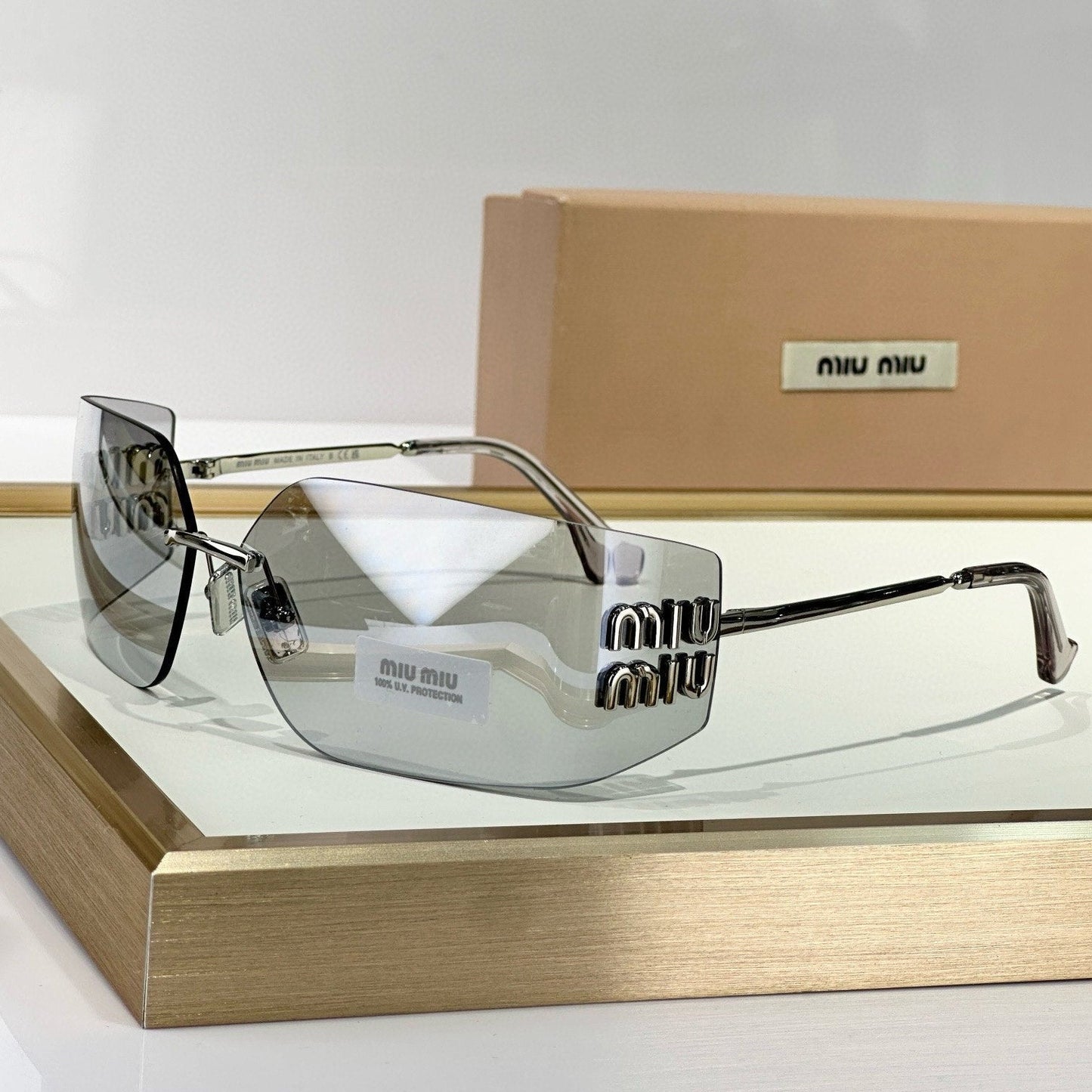 Myu Myu Rimless Icon - Vichyluxury