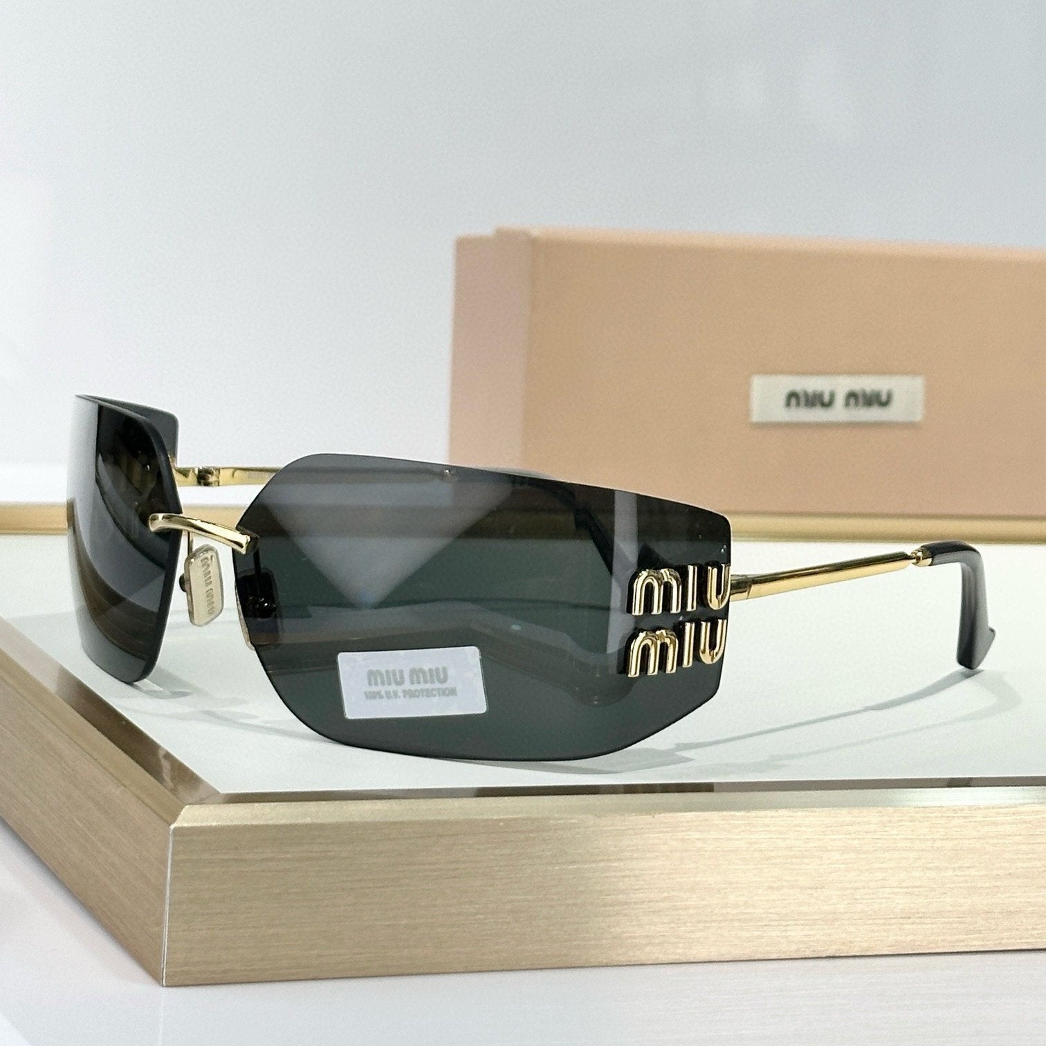 Myu Myu Rimless Icon - Vichyluxury