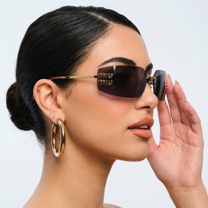 Myu Myu Rimless Icon - Vichyluxury