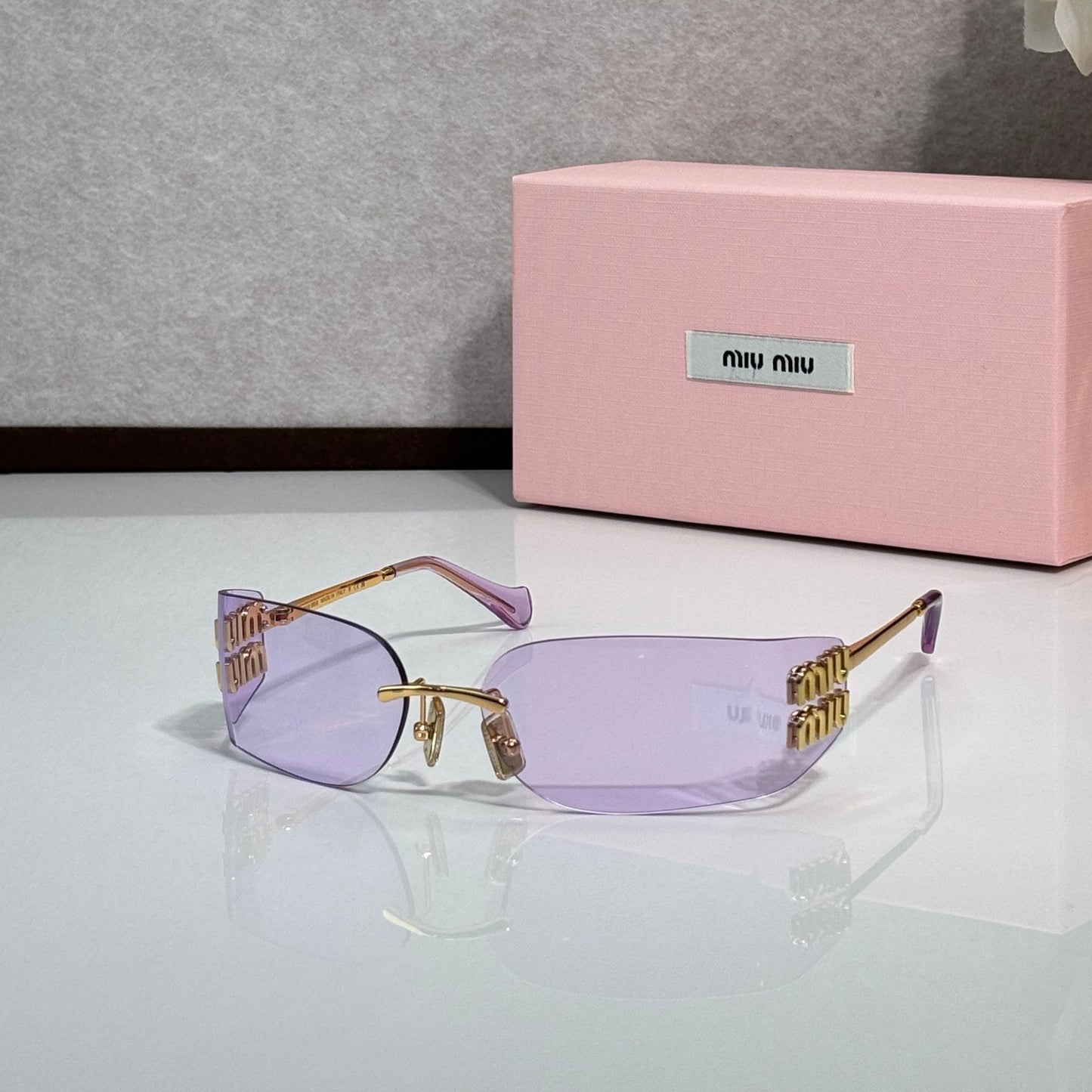 Myu Myu Rimless Noir - Vichyluxury