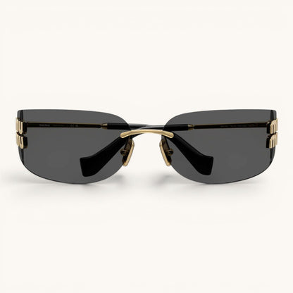 Myu Myu Rimless Noir - Vichyluxury