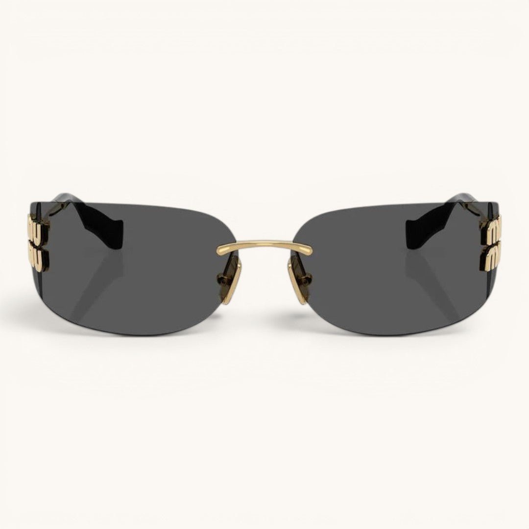 Myu Myu Rimless Noir - Vichyluxury