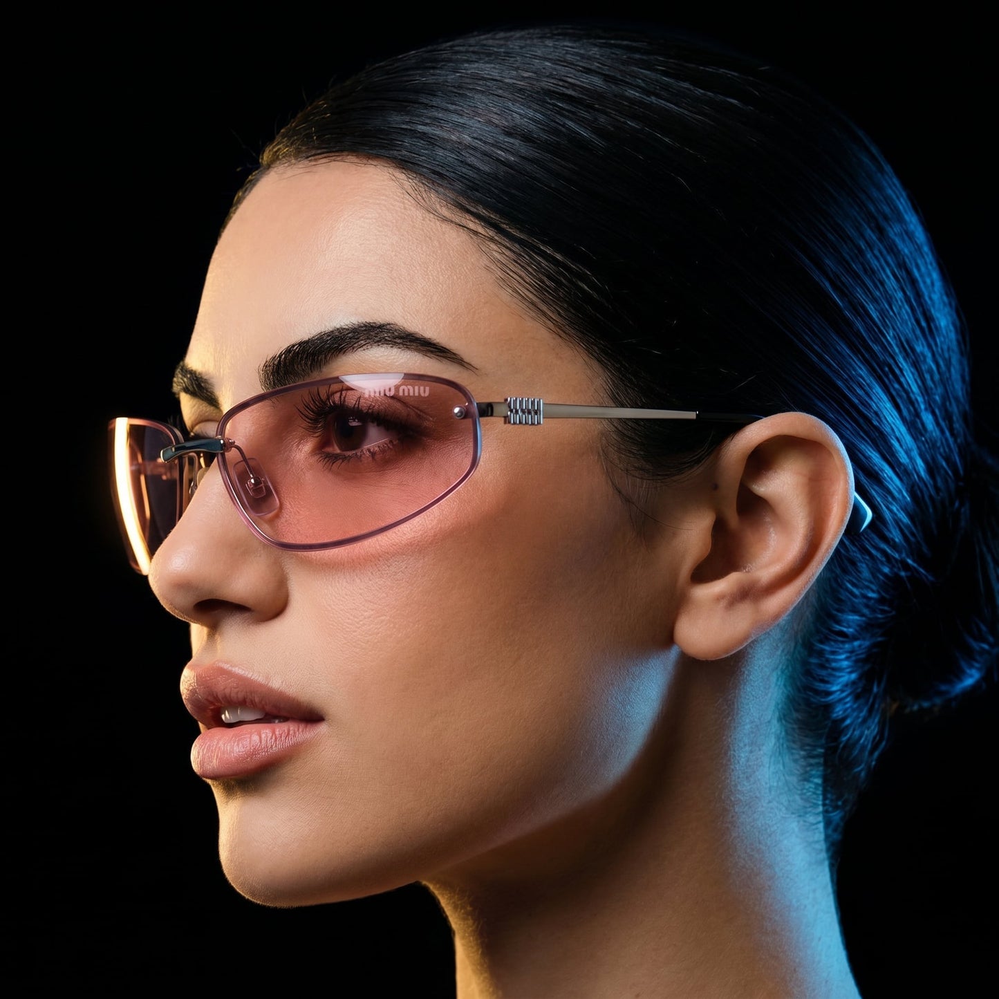 Myu Myu Rimless Shield - Vichyluxury