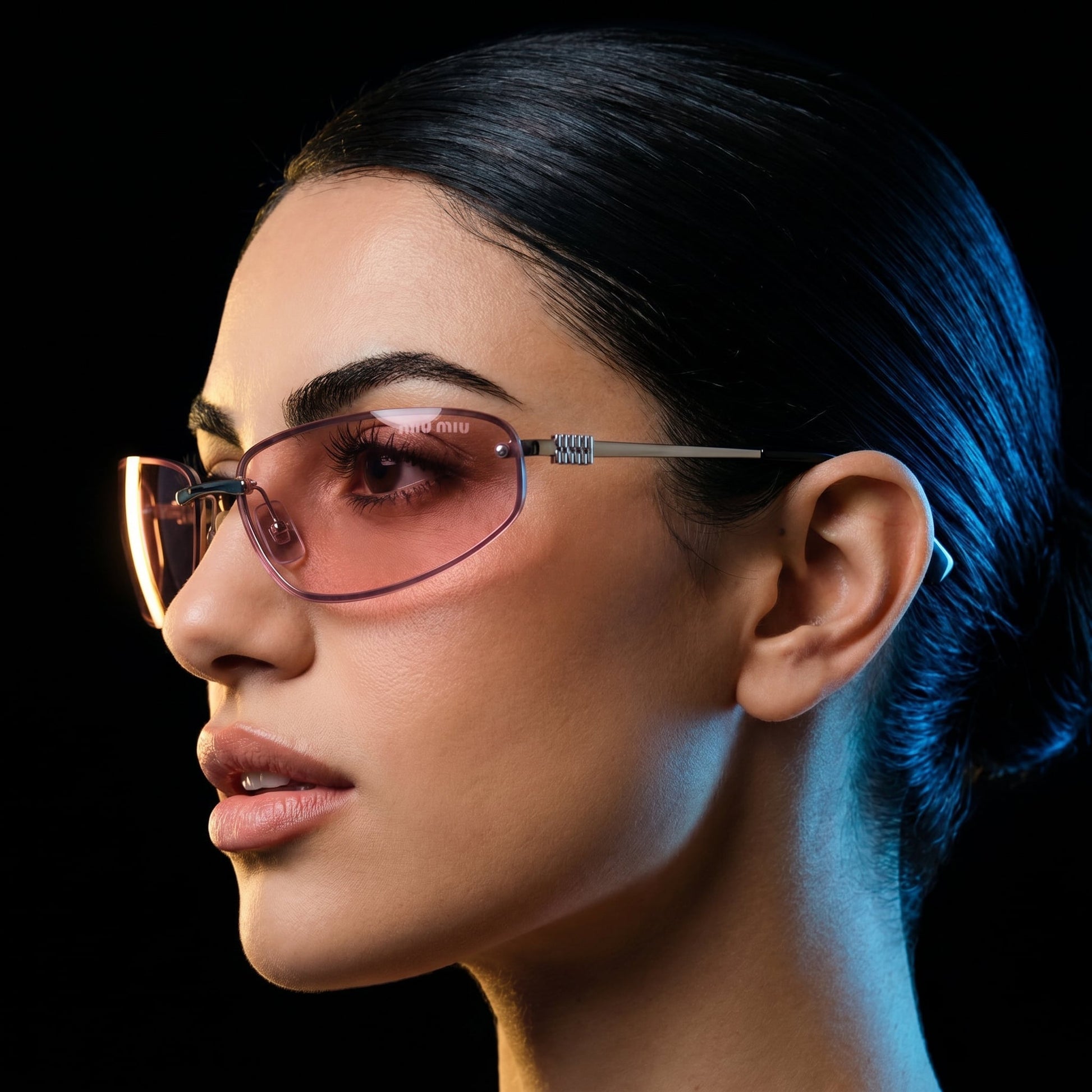 Myu Myu Rimless Shield - Vichyluxury
