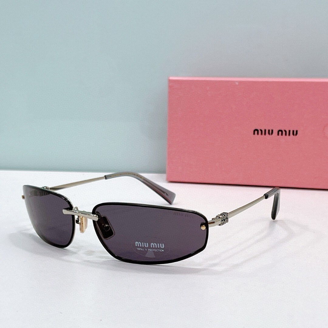 Myu Myu Rimless Shield - Vichyluxury