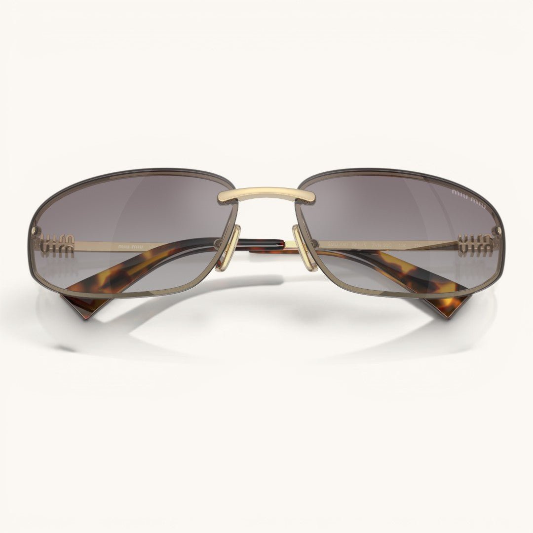 Myu Myu Rimless Shield - Vichyluxury