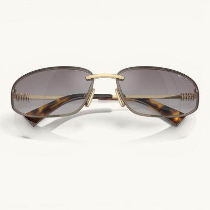 Myu Myu Rimless Shield - Vichyluxury