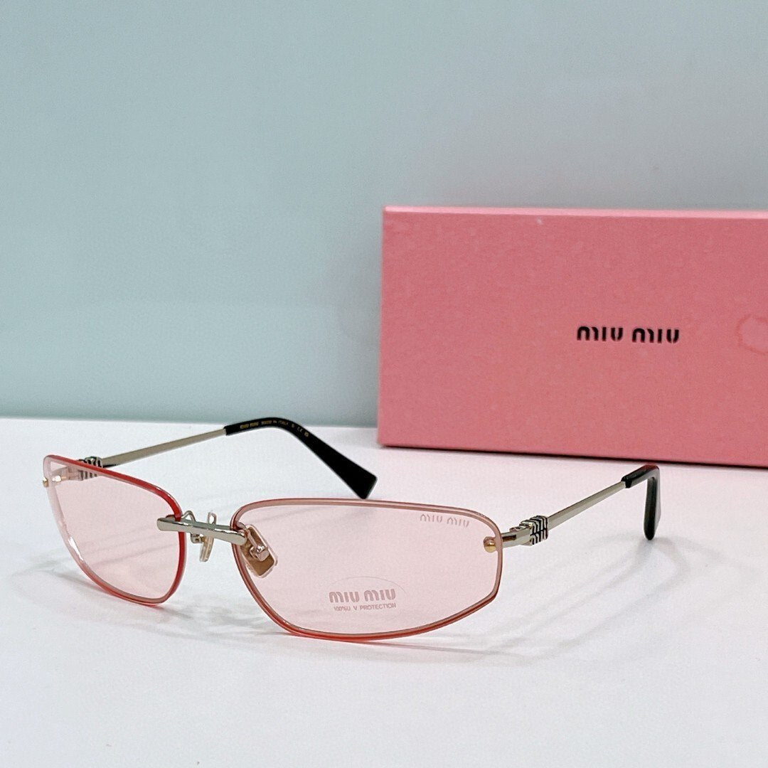 Myu Myu Rimless Shield - Vichyluxury