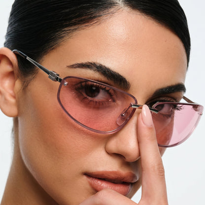 Myu Myu Rimless Shield - Vichyluxury