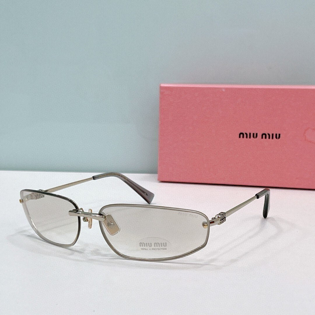 Myu Myu Rimless Shield - Vichyluxury