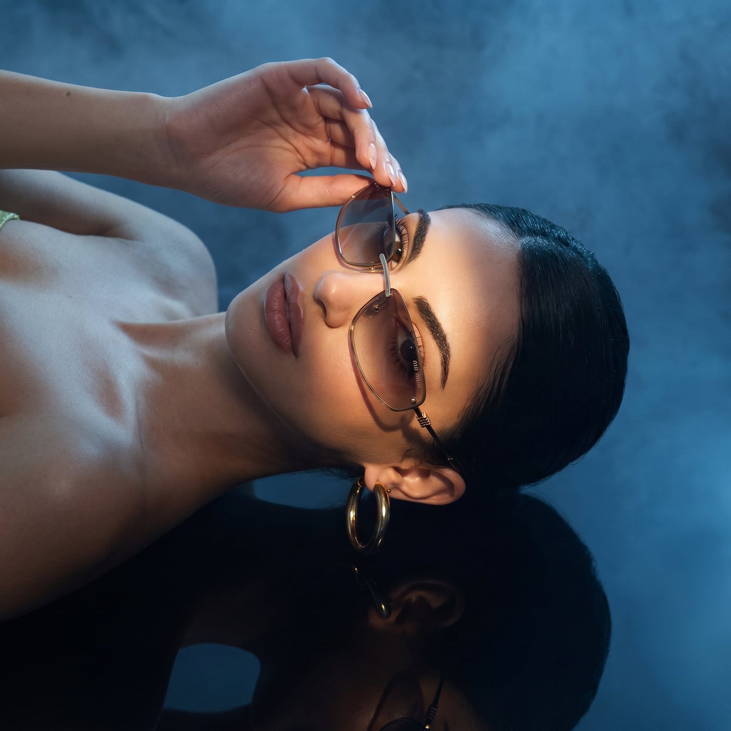 Myu Myu Rimless Shield - Vichyluxury